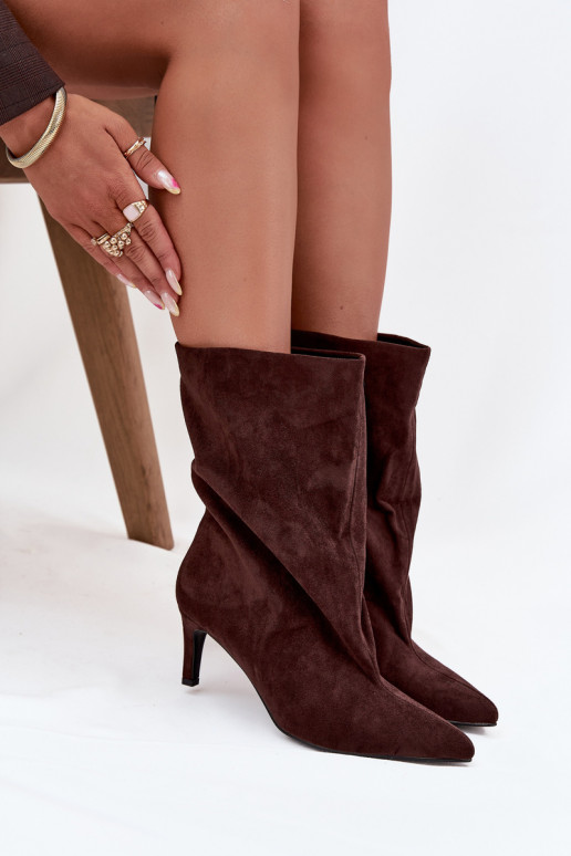 Un modelo convincente Botas de mujer con tacones finos CzekoladoAe Solvienne