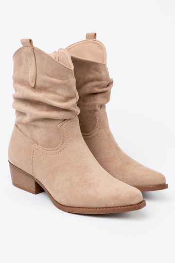 beige Zapatos de mujer o klasycznym kroju