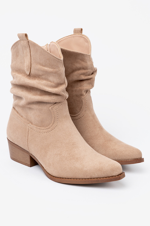 beige Zapatos de mujer o klasycznym kroju