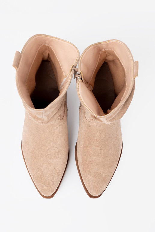 beige Zapatos de mujer o klasycznym kroju