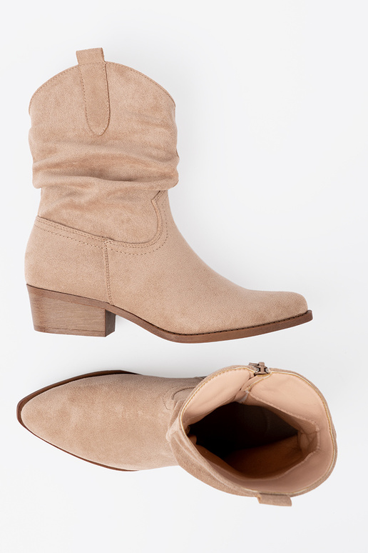 beige Zapatos de mujer o klasycznym kroju