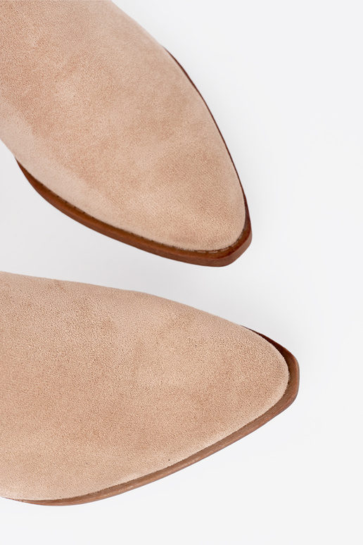 beige Zapatos de mujer o klasycznym kroju