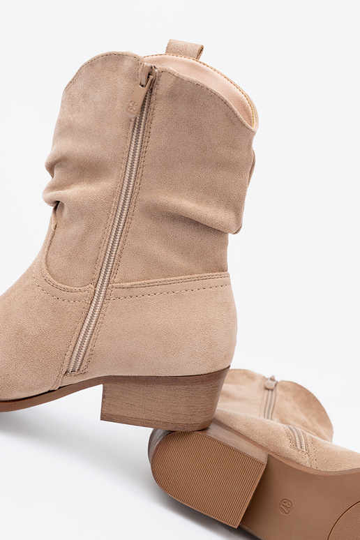 beige Zapatos de mujer o klasycznym kroju