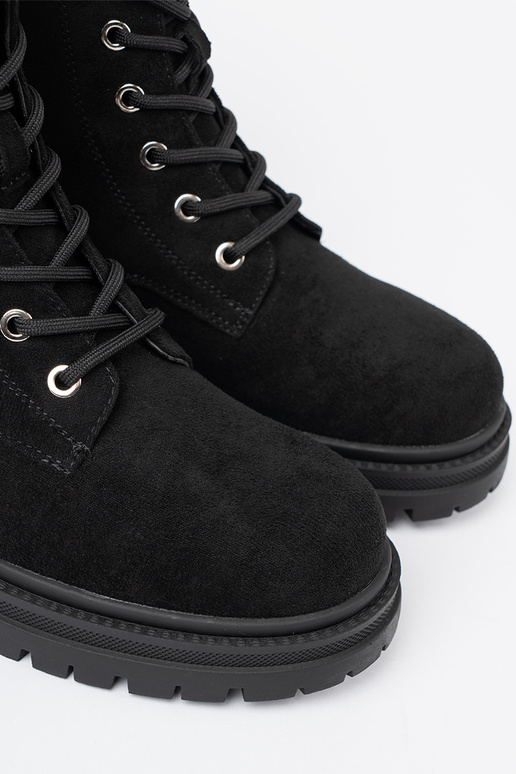 Estilo elegante de color negro botas altas de montar z błyszczącymi kryształkami