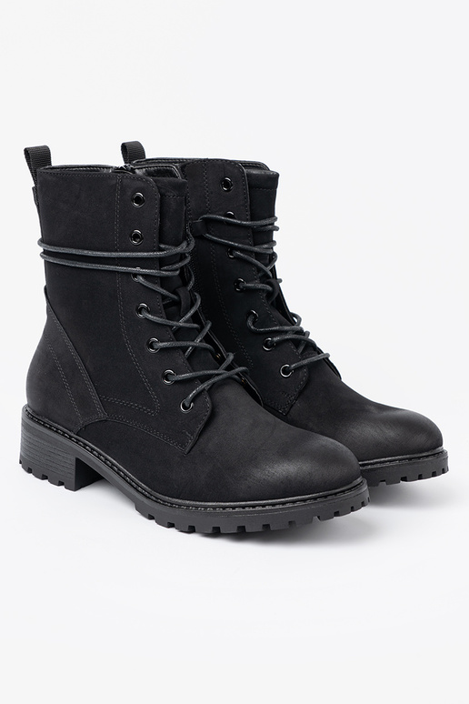 De moda de color negro botas altas de montar z ozdobnym cordonesm