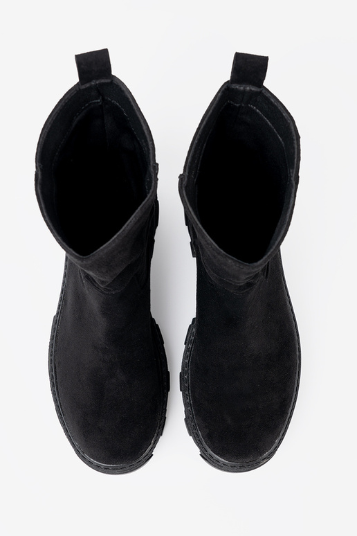 de color negro zapatos o minimalistycznym kroju