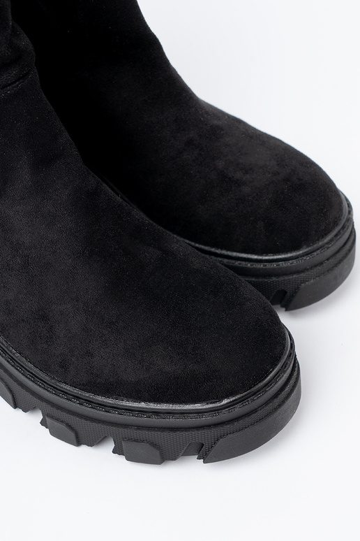 de color negro zapatos o minimalistycznym kroju