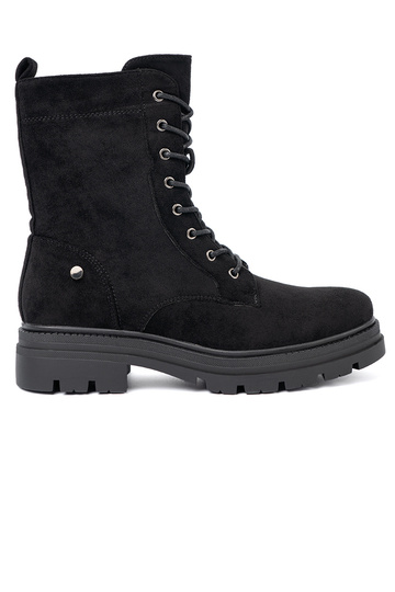 de color negro atado para arriba botas altas de montar na masyAnej podeszAie 2