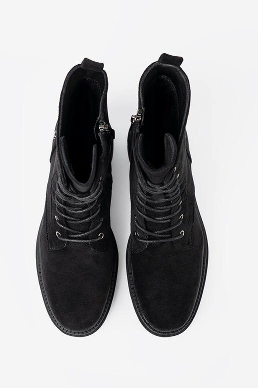 de color negro atado para arriba botas altas de montar na masyAnej podeszAie