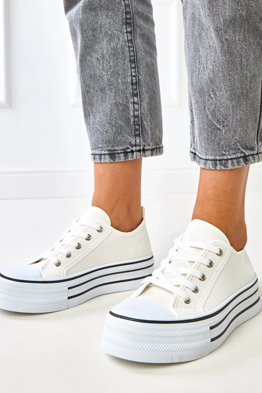 Zapatillas de plataforma blancas Talah Zapatillas de plataforma blancas Talah