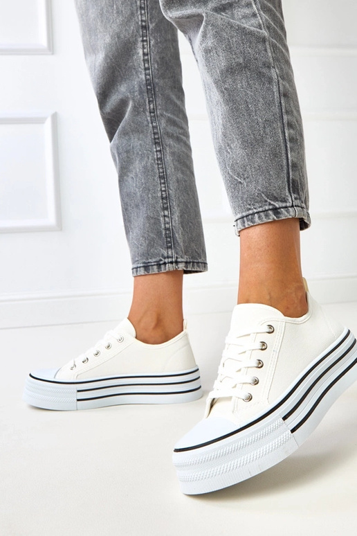 Zapatillas de plataforma blancas Talah Zapatillas de plataforma blancas Talah