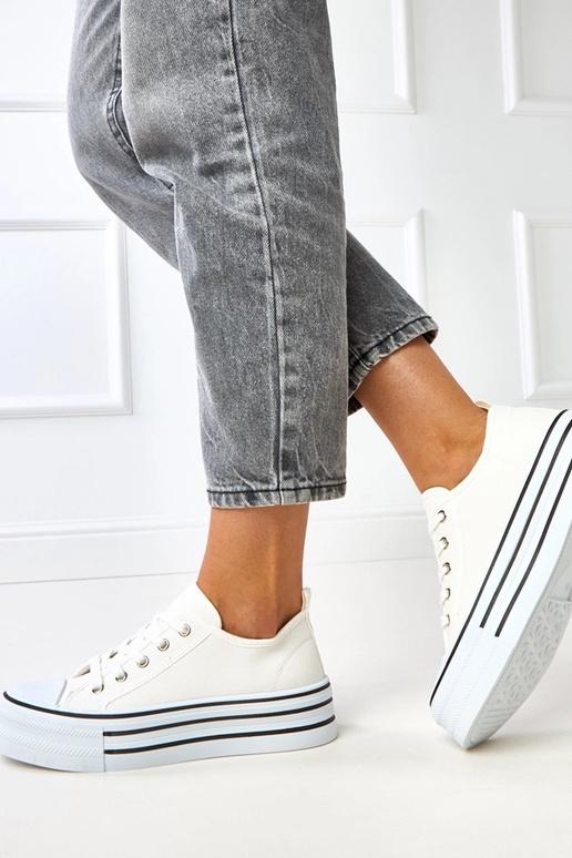 Zapatillas de plataforma blancas Talah Zapatillas de plataforma blancas Talah