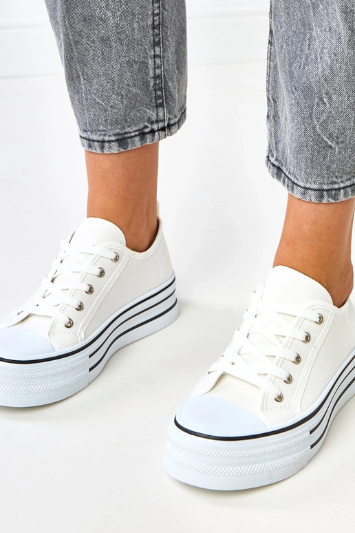 Zapatillas de plataforma blancas Talah Zapatillas de plataforma blancas Talah