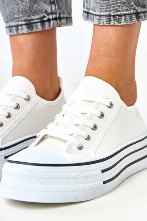 Zapatillas de plataforma blancas Talah Zapatillas de plataforma blancas Talah