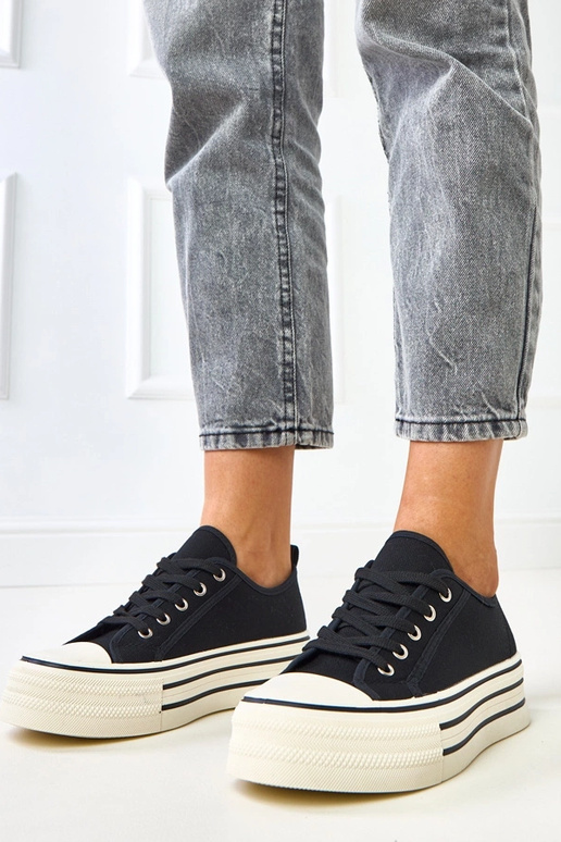 Zapatillas de plataforma negras Talah Zapatillas de plataforma negras Talah