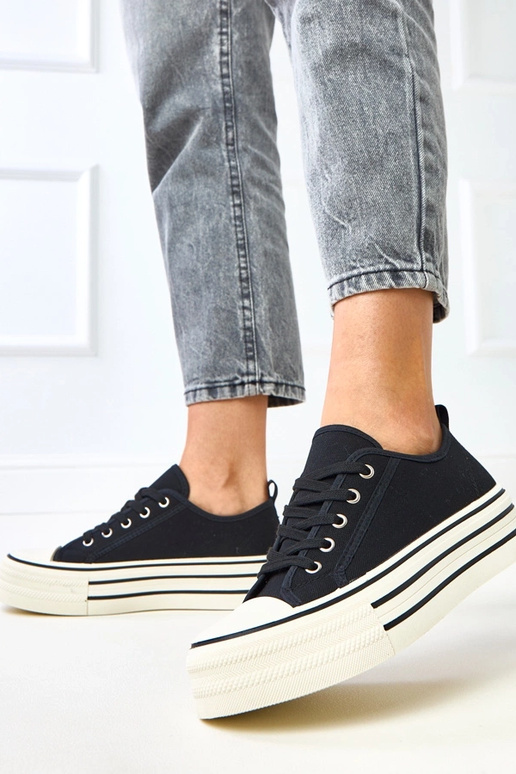 Zapatillas de plataforma negras Talah Zapatillas de plataforma negras Talah