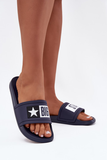 Zapatillas de casa de mujer Big Star DD274A265 en azul y blanco