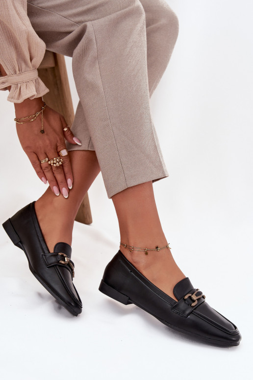 zapatos Mocasines Femenino con adornos de color negro Priscelle zapatos Mocasines Femenino con adornos de color negro Priscelle