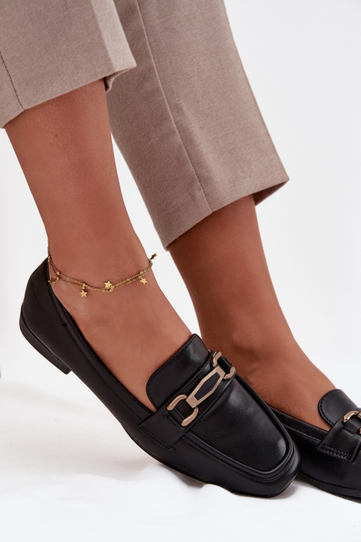 zapatos Mocasines Femenino con adornos de color negro Priscelle zapatos Mocasines Femenino con adornos de color negro Priscelle