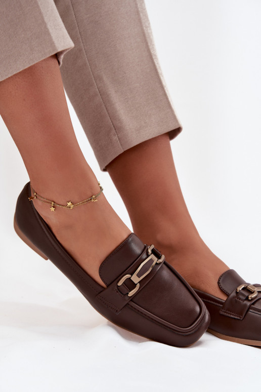 zapatos Mocasines Femenino con adornos color marrón Priscelle zapatos Mocasines Femenino con adornos color marrón Priscelle