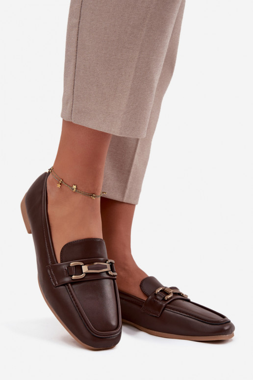 zapatos Mocasines Femenino con adornos color marrón Priscelle zapatos Mocasines Femenino con adornos color marrón Priscelle