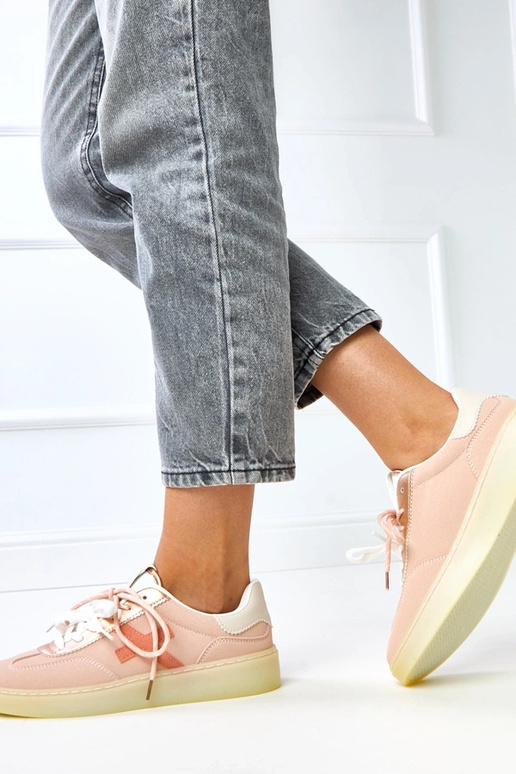 Zapatillas deportivas rosas con... Zapatillas deportivas rosas con...