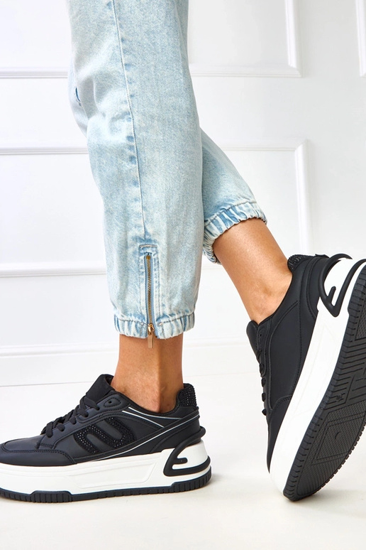 Zapatillas deportivas negras con... Zapatillas deportivas negras con...