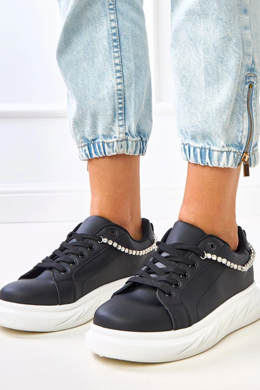 Zapatillas deportivas negras con... Zapatillas deportivas negras con...