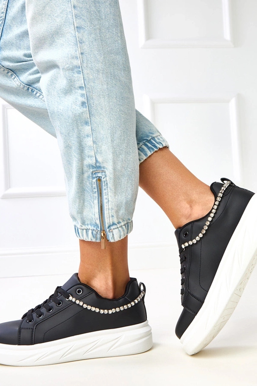 Zapatillas deportivas negras con... Zapatillas deportivas negras con...