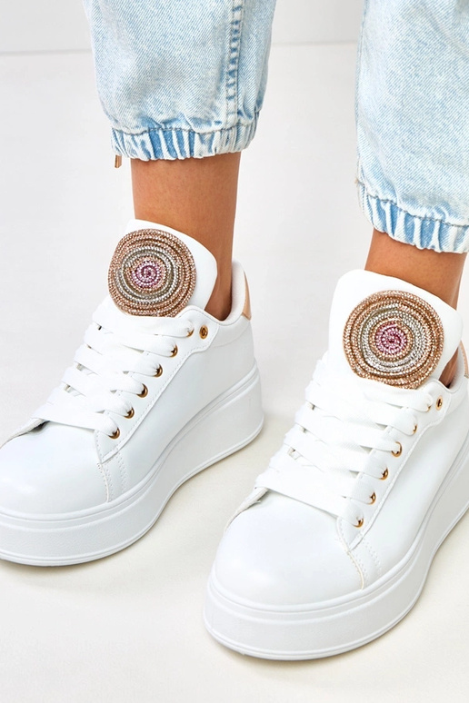 Zapatillas deportivas blancas con... Zapatillas deportivas blancas con...