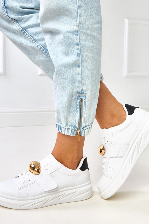 Zapatillas deportivas blancas con... Zapatillas deportivas blancas con...