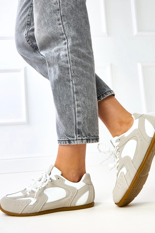 Zapatillas deportivas blanco-beige... Zapatillas deportivas blanco-beige...