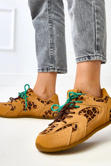 Zapatillas deportivas con estampado de leopardo y doble cordón Casey 2