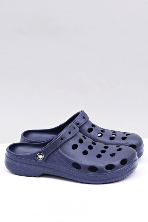 Tiene quesculino Zapatillas sandalias Do Ogrodu Basen azul oscuro