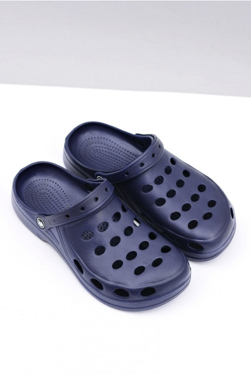 Tiene quesculino Zapatillas sandalias Do Ogrodu Basen azul oscuro