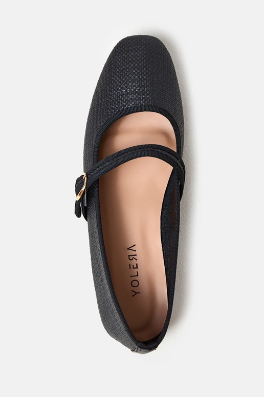 Bailarinas trenzados color negro con... Bailarinas trenzados color negro con...