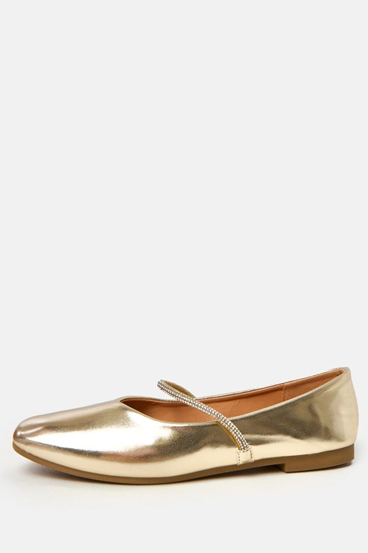 Bailarinas doradas con cinta... Bailarinas doradas con cinta...