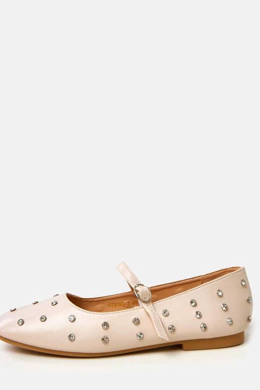 Bailarinas color arena con cristales... Bailarinas color arena con cristales...