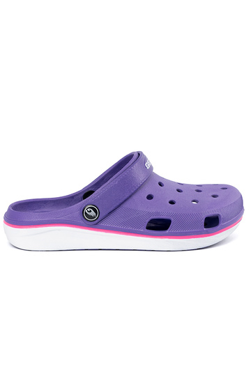 color violeta zapatos typu Crocs 2