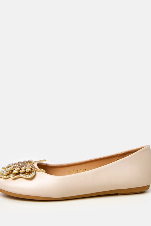 Bailarinas color arena con mariposa... Bailarinas color arena con mariposa...