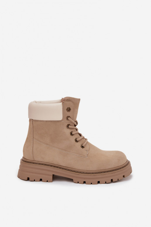 zapatos Femenino con cordones beige Norena zapatos Femenino con cordones beige Norena