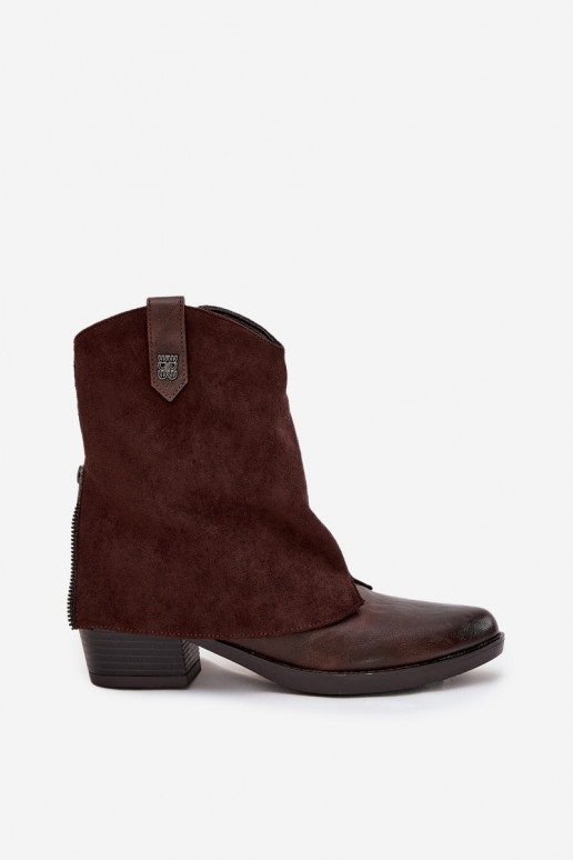 calentamiento botas estilo vaquero con tacones CzekoladoAe Sylvette