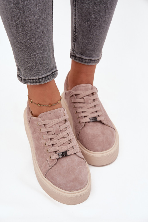 de gamuza Zapatillas modelo zapatos. Femenino con una plataforma Vinceza 79578 beige de gamuza Zapatillas modelo zapatos. Femenino con una plataforma Vinceza 79578 beige