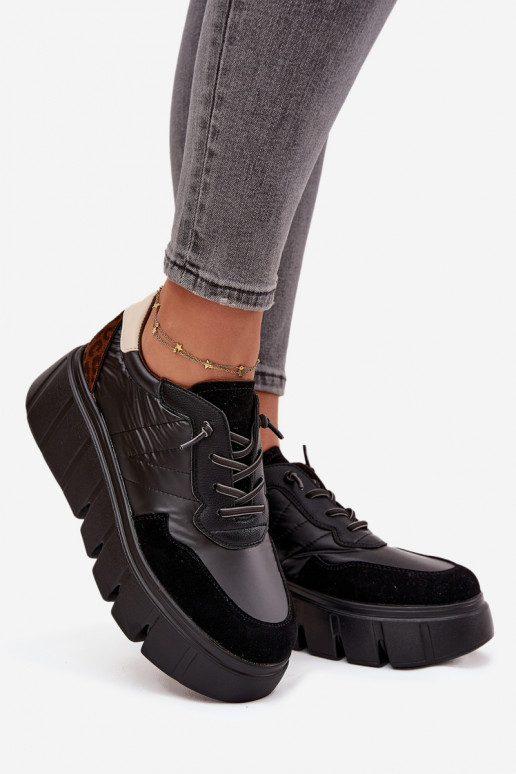 zapatillas Zapatillas modelo zapatos. Femenino con una plataforma Vinceza 58565 de color negro zapatillas Zapatillas modelo zapatos. Femenino con una plataforma Vinceza 58565 de color negro