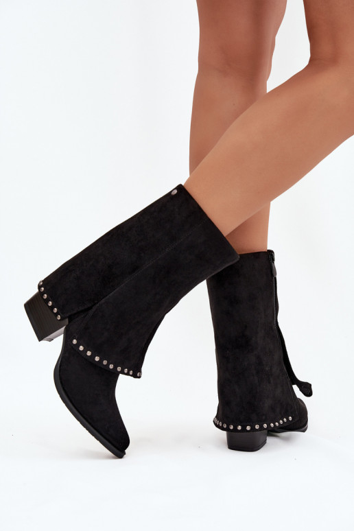 Botas cálidasENyAiniętą CholeAką Vinceza 16516 de color negro Botas cálidasENyAiniętą CholeAką Vinceza 16516 de color negro