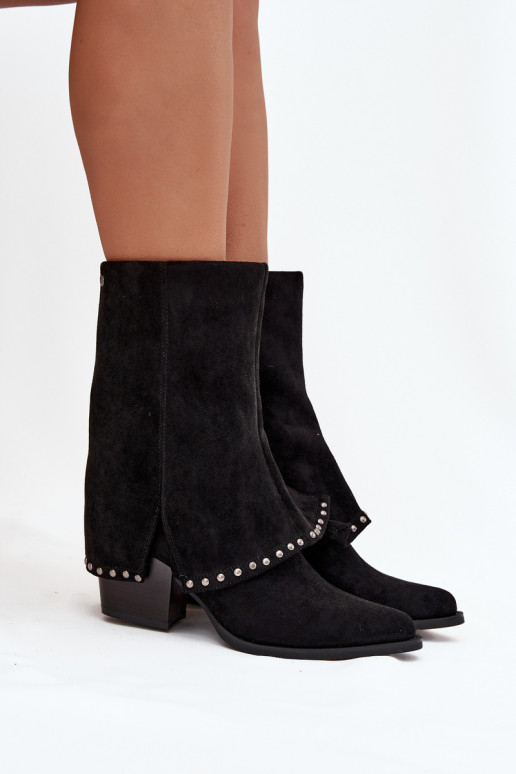 Botas cálidasENyAiniętą CholeAką Vinceza 16516 de color negro Botas cálidasENyAiniętą CholeAką Vinceza 16516 de color negro