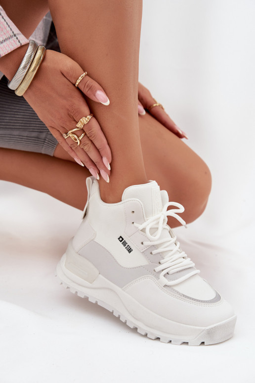 zapatillas Femenino con una plataforma Big Star SS274510 el color blanco