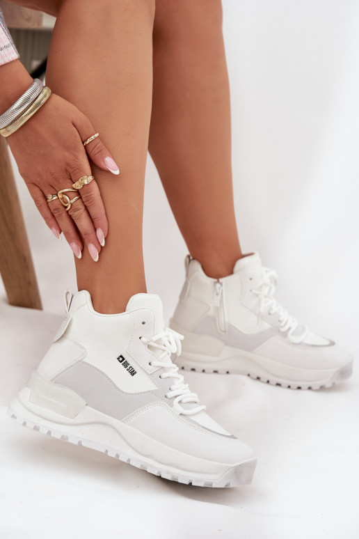 zapatillas Femenino con una plataforma Big Star SS274510 el color blanco