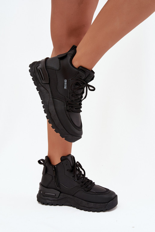 zapatillas Femenino con una plataforma Big Star SS274509 de color negro zapatillas Femenino con una plataforma Big Star SS274509 de color negro