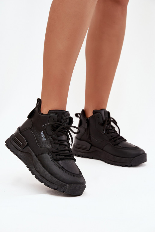 zapatillas Femenino con una plataforma Big Star SS274509 de color negro zapatillas Femenino con una plataforma Big Star SS274509 de color negro